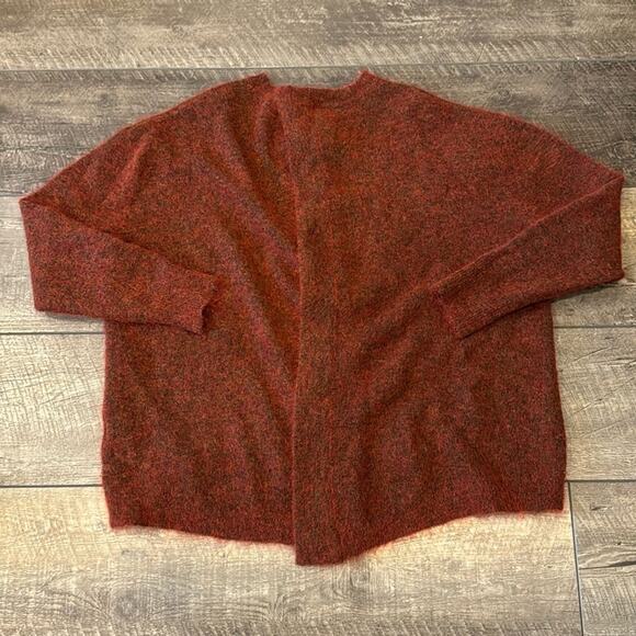 ELLERY Women's Wool Mohair Blend Open Back Sweater Red Brown Size M - Picture 3 of 9
